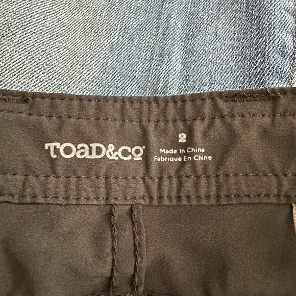 Toad & Co. Jetlite Crop Cropped Pants Black Women's Size 2 - Picture 5 of 7